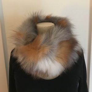 New! Rabbit fur neck warmer